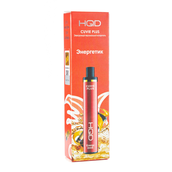 Одноразовая электронная сигарета HQD Cuvie Plus Energy Drink (Энергетик) 1200 затяжек в Калининграде