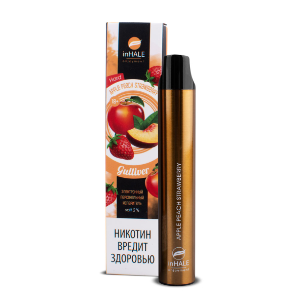 inHale Guliver Hard Strawberry Peach Apple (Яблоко Персик Клубника) 1500 затяжек в Калининграде
