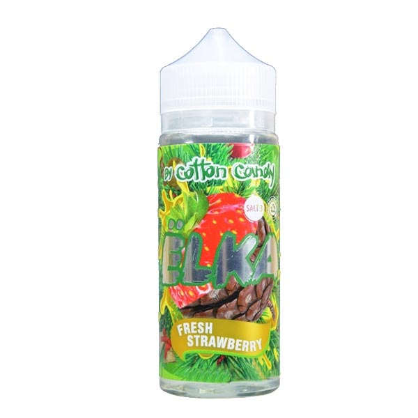 Жидкость Cotton Candy ЁLKA FRESH STRAWBERRY (Хвоя С Мятой И Клубникой) (120 мл, 0 мг/мл) в Калининграде