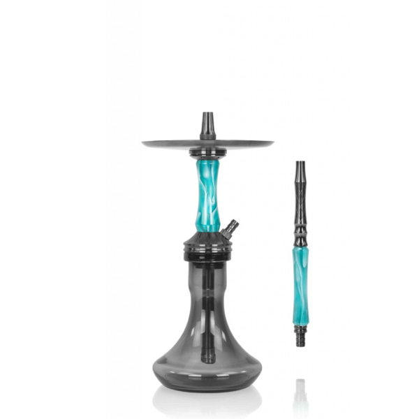 Кальян Ocean Hookah Kaif Small 2 (черный,бирюзовый, 53 см) в Калининграде