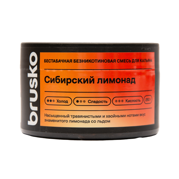 Бестабачная смесь Brusko Сибирский Лимонад 250 грамм в Калининграде