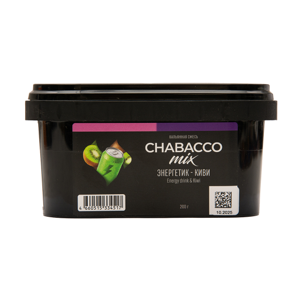 Бестабачная смесь Chabacco Mix Medium Energy Drink & Kiwi 200 грамм в Калининграде