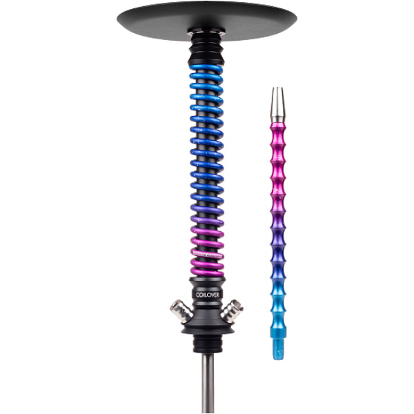 Кальян Mamay Customs Coilover Big Anod Черный Мат Blue Space в Калининграде