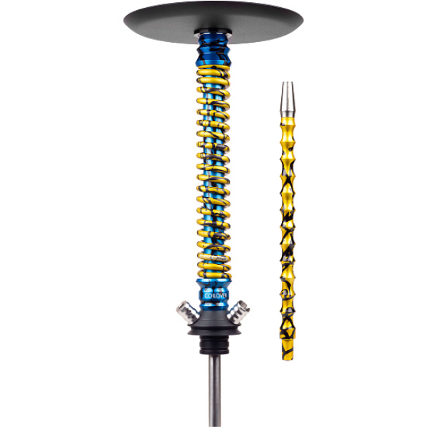 Кальян Mamay Customs Coilover Big Anod Special Blue Splash Gold в Калининграде