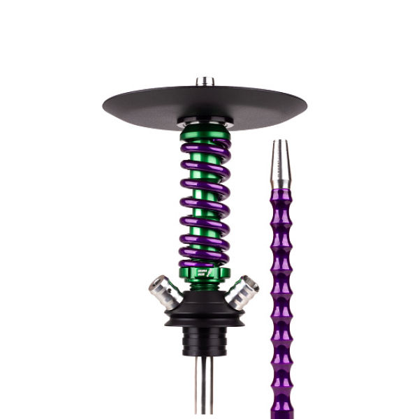 Кальян Mamay Customs Coilovers Micro Anod Green Фиолетовый Лак в Калининграде