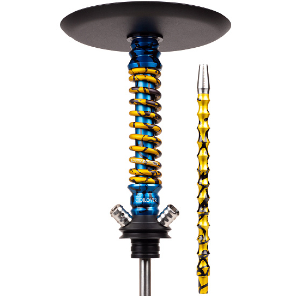 Кальян Mamay Customs Coilovers Mini Special Anod Blue Splash Gold в Калининграде