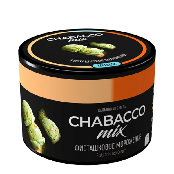 Бестабачная смесь Chabacco Mix Pistachio Ice Cream Фисташковое Мороженое Medium 40 грамм в Калининграде