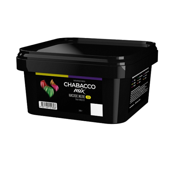 Бестабачная смесь Chabacco Mix Sour Jelly 2.0 Кислое Желе Medium 200 грамм в Калининграде
